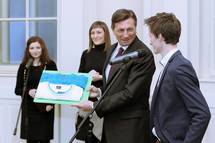 9. 12. 2014, Ljubljana – Predsednik republike priredil sprejem za najboje slovenske portnice in portnike v letu 2014 (STA/Danijel Novakovi)